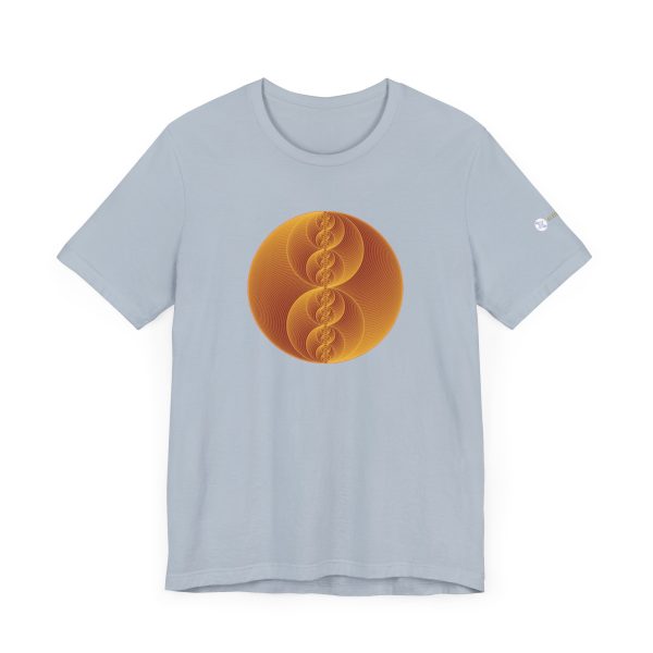 Unisex Tee: Binary Medallion Gold - Image 5