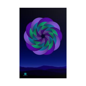Poster: Abstract Peony