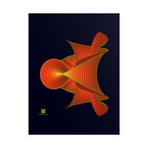 Poster: Hyperbolic Surface Red