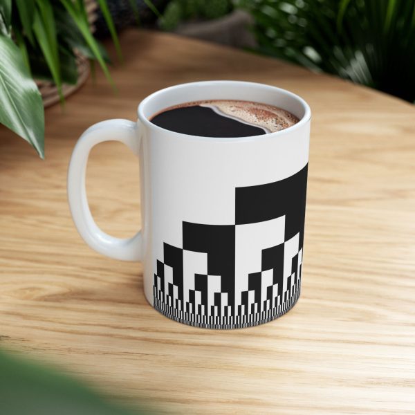Ceramic Mug (11oz): Binary Cascade Black - Image 3