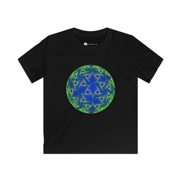 Kids Softstyle Tee: Diatom Green - Image 8
