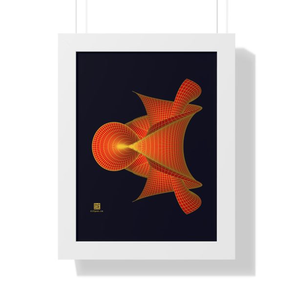 Framed Poster: Hyperbolic Surface Red - Image 3