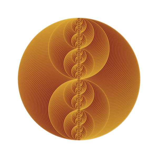 Rug: Binary Medallion Gold - Image 4