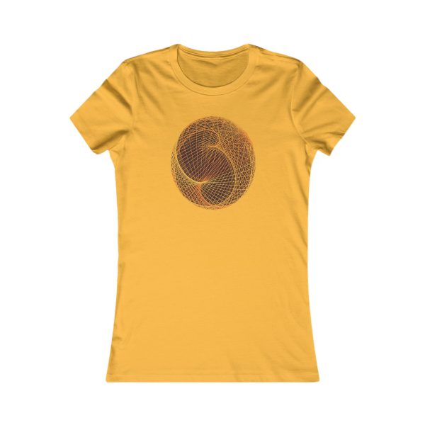 Women's Favorite Tee: Ellipsoid Geodesics Forge - Image 2