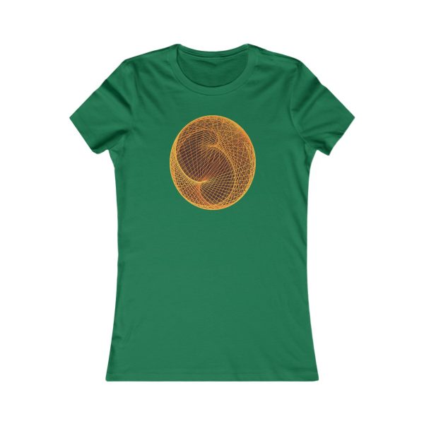 Women's Favorite Tee: Ellipsoid Geodesics Forge - Image 3