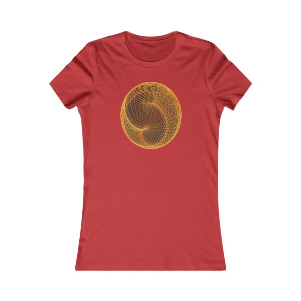 Women's Favorite Tee: Ellipsoid Geodesics Forge - Image 5