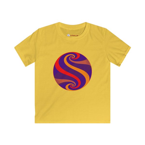 Kids Softstyle Tee: Swirl Dawn - Image 2