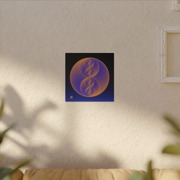 Canvas: Binary Medallion Lapis - Image 4