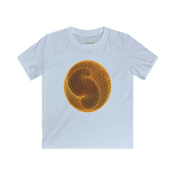 Kids Softstyle Tee: Ellipsoid Geodesics Forge - Image 4