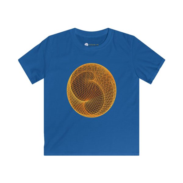 Kids Softstyle Tee: Ellipsoid Geodesics Forge - Image 5