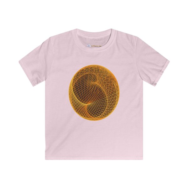 Kids Softstyle Tee: Ellipsoid Geodesics Forge - Image 6