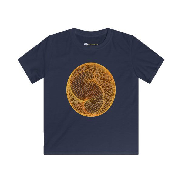 Kids Softstyle Tee: Ellipsoid Geodesics Forge - Image 9