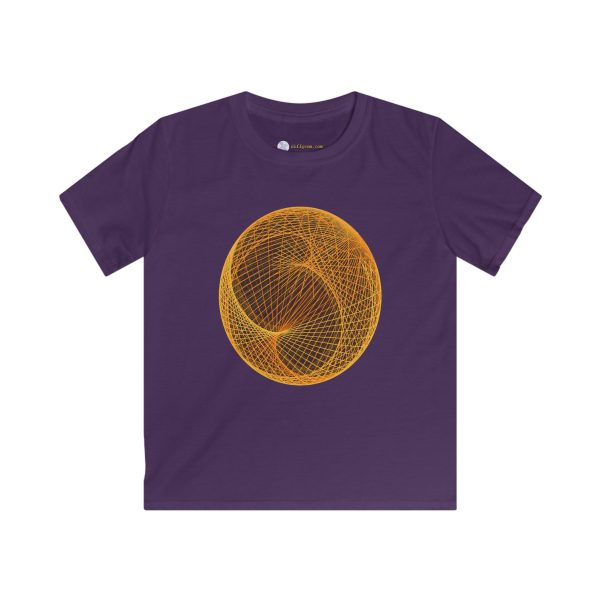 Kids Softstyle Tee: Ellipsoid Geodesics Forge - Image 10