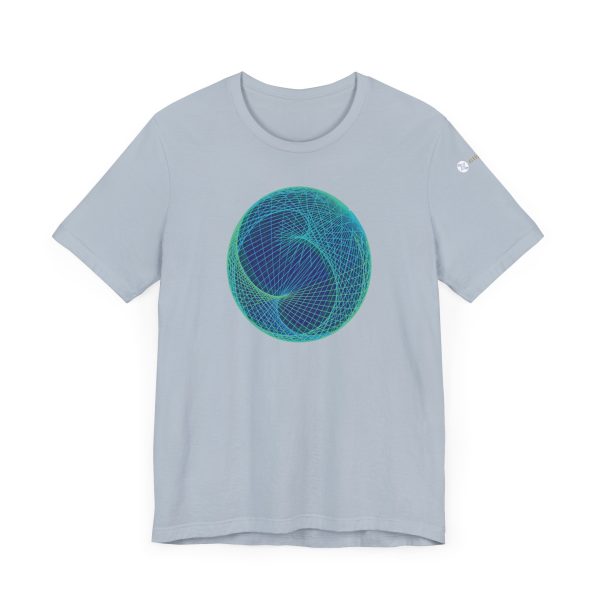 Unisex Tee: Ellipsoid Geodesics Phosphor - Image 5