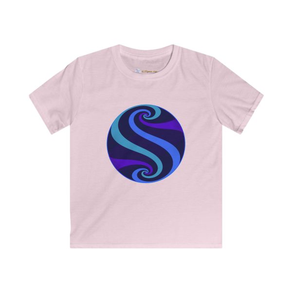 Kids Softstyle Tee: Swirl Twilight - Image 6