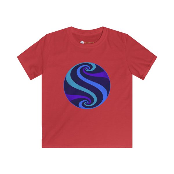Kids Softstyle Tee: Swirl Twilight - Image 7