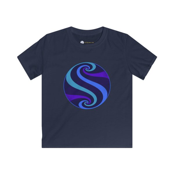 Kids Softstyle Tee: Swirl Twilight - Image 9