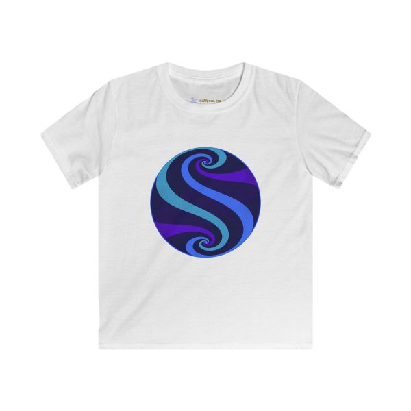Kids Softstyle Tee: Swirl Twilight