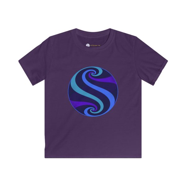 Kids Softstyle Tee: Swirl Twilight - Image 10