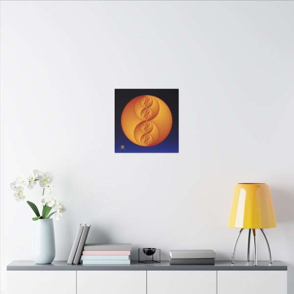 Canvas: Binary Medallion Red - Image 7