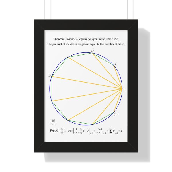 Framed Poster: Product of Chord Lengths