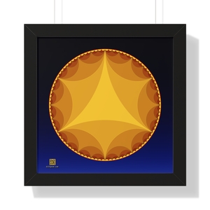 Framed Poster: Ideal Triangles Sunset