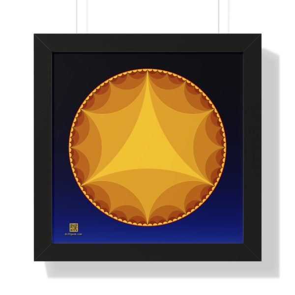 Framed Poster: Ideal Triangles Sunset