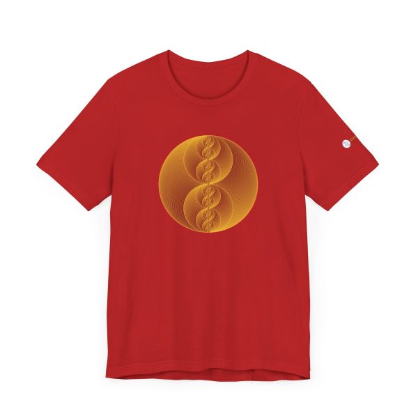 Unisex Tee: Binary Medallion Gold - Image 6