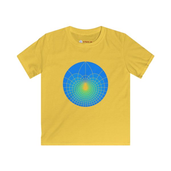 Kids Softstyle Tee: Lotus Sky - Image 2