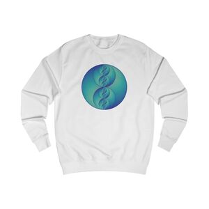 Unisex Sweatshirt: Binary Medallion Phosphor