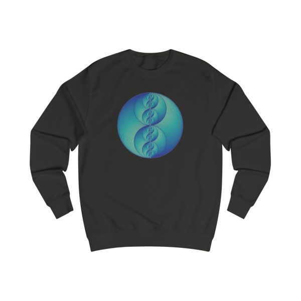 Unisex Sweatshirt: Binary Medallion Phosphor - Image 7