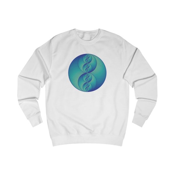 Unisex Sweatshirt: Binary Medallion Phosphor