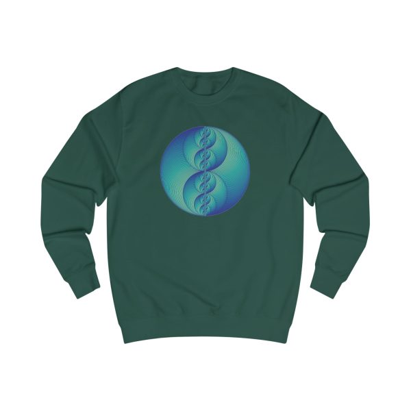 Unisex Sweatshirt: Binary Medallion Phosphor - Image 8