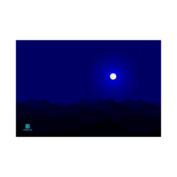 Poster: Nowhere-Differentiable Moon