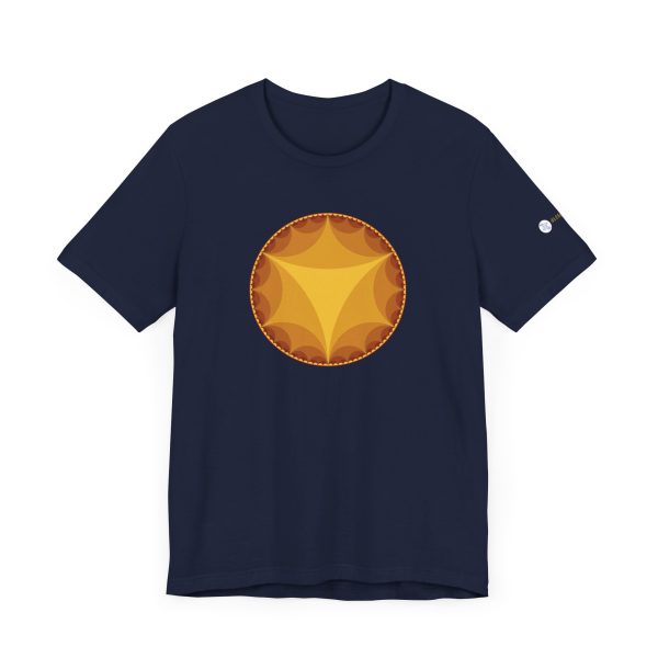 Unisex Tee: Ideal Triangles Warm - Image 9