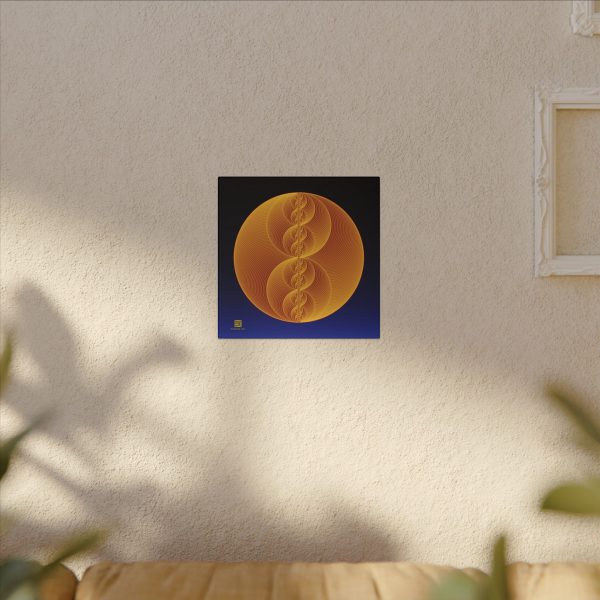 Canvas: Binary Medallion Gold - Image 4