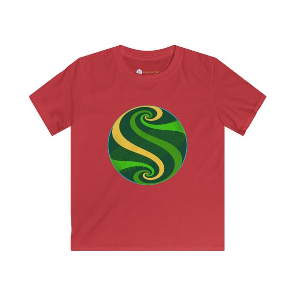 Kids Softstyle Tee: Swirl Pond - Image 7