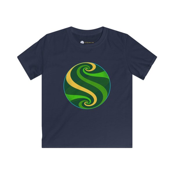 Kids Softstyle Tee: Swirl Pond - Image 9