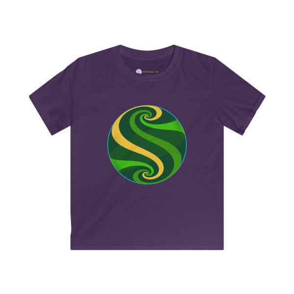 Kids Softstyle Tee: Swirl Pond - Image 10