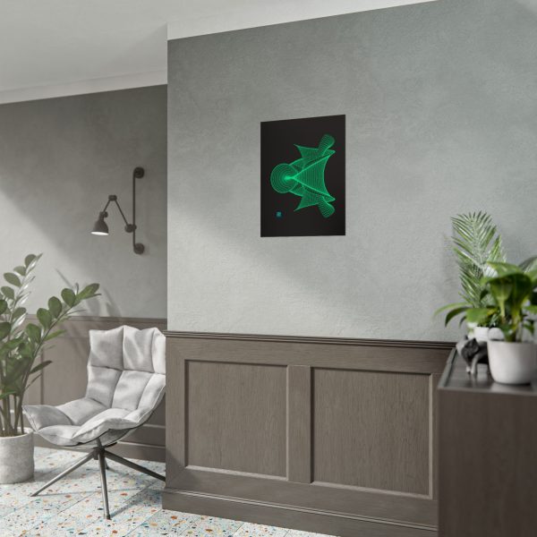 Poster: Hyperbolic Surface Green Mesh - Image 6