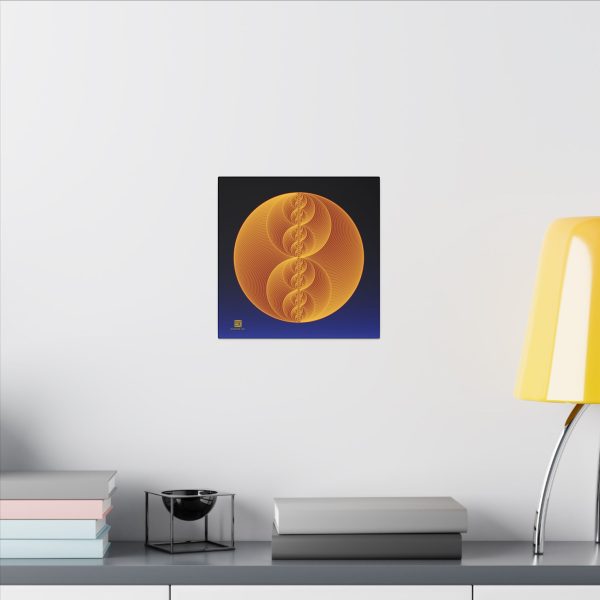Canvas: Binary Medallion Gold - Image 5
