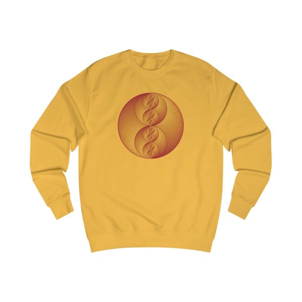 Unisex Sweatshirt: Binary Medallion Red - Image 2