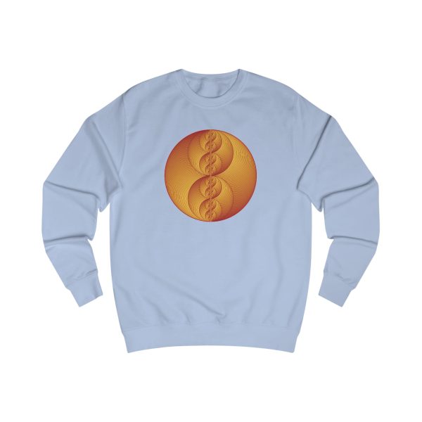Unisex Sweatshirt: Binary Medallion Red - Image 4
