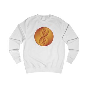 Unisex Sweatshirt: Binary Medallion Red