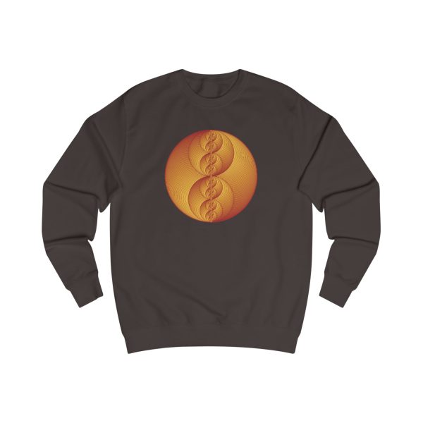 Unisex Sweatshirt: Binary Medallion Red - Image 6