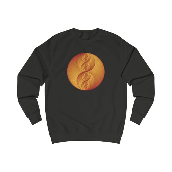 Unisex Sweatshirt: Binary Medallion Red - Image 7