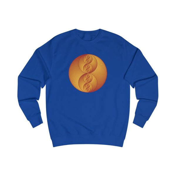 Unisex Sweatshirt: Binary Medallion Red - Image 9