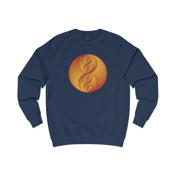Unisex Sweatshirt: Binary Medallion Red - Image 10