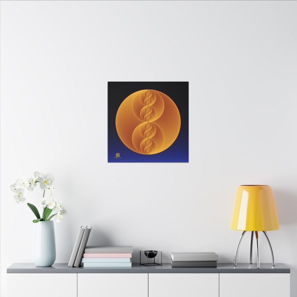 Canvas: Binary Medallion Gold - Image 9