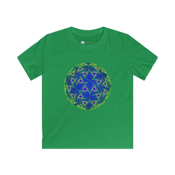Kids Softstyle Tee: Diatom Green - Image 3